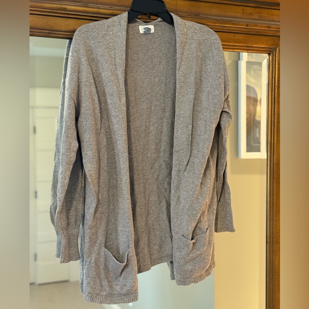 Old Navy Women's Light Gray Cardigan